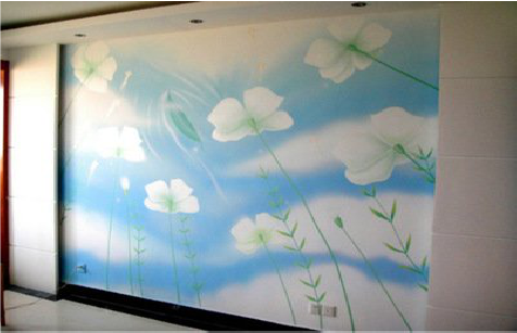 亳州画墙绘怎么画好白云的蓬松感？