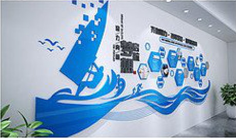 亳州海浪主题文化墙如何设计？