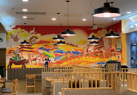 亳州商业空间彩绘介绍。