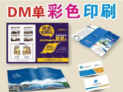 亳州单页印刷，色彩搭配简单。